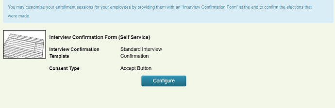 Self Service Confirmation Form